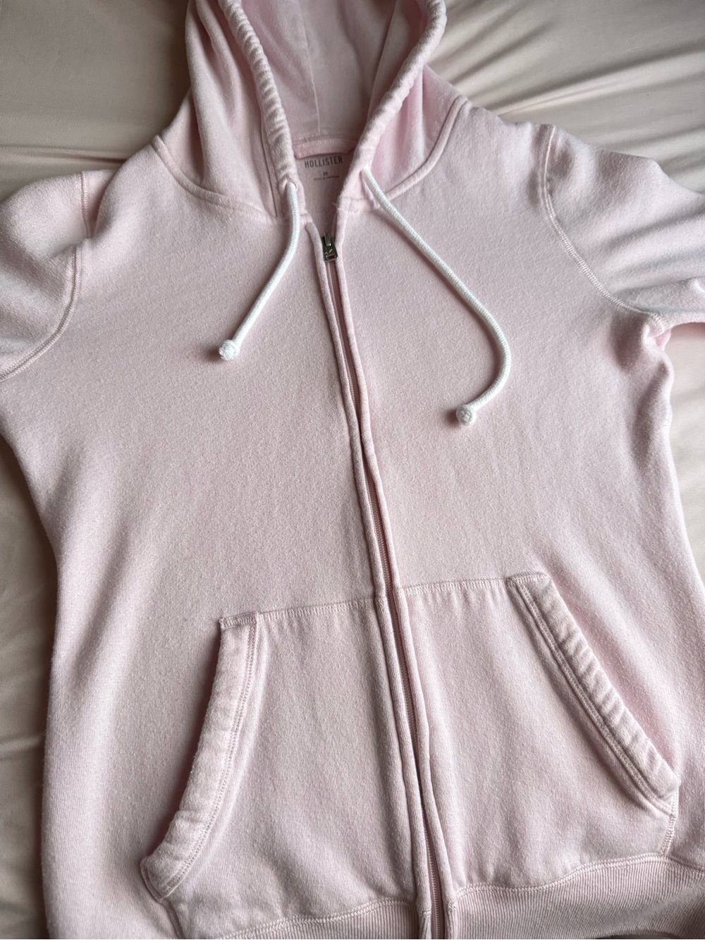 Pink Hollister Zip-Up Hoodie